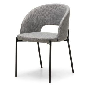 Zamatová stolička Jazz 50 cm sivá/čierna vyobraziť
