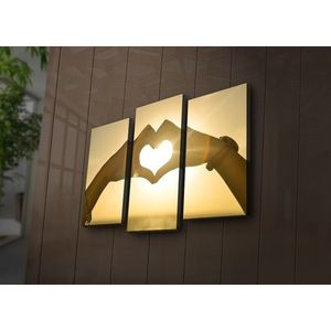 Viacdielny obraz s LED osvetlením Láska 66x45 cm vyobraziť