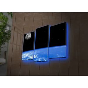 Viacdielny obraz s led svetlom Zeme 66x45 cm vyobraziť
