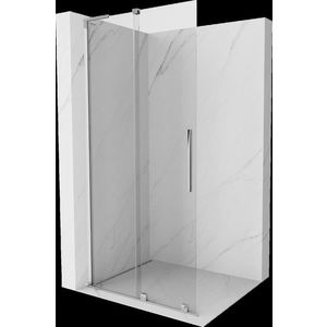 MEXEN/S - Velar L Sprchová zástena posuvná Walk-in 110 x 200, transparent 8 mm, chróm 871-110-003-03-01 vyobraziť