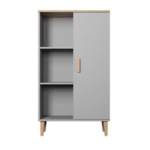 Vitrína DENVER 120 cm sivý/dub hickory vyobraziť