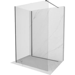 MEXEN/S - Kyoto Sprchová zástena WALK-IN 110 x 100, transparent, grafit kartáčovaná 800-110-212-66-00-100 vyobraziť