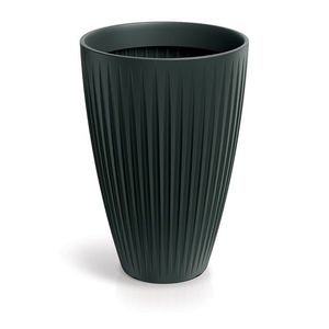 Vysoký kvetináč LATIE ROUND II 40 cm antracitový vyobraziť