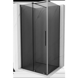 MEXEN/S - Velár sprchovací kút, posuvné dvere 130 x 90, grafit, grafit kartáčovaná 871-130-090-41-66 vyobraziť