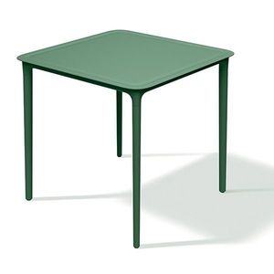 Záhradný jedálenský stôl Rimos 77, 5x77, 5x74, 5 cm zelený vyobraziť