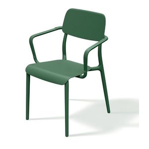 Záhradná stolička Rimos 57 cm s podrúčkami zelená vyobraziť