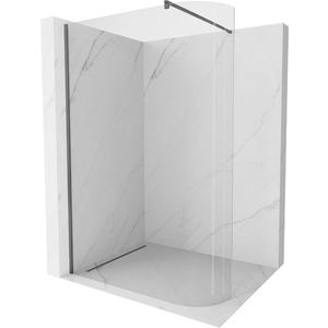 MEXEN/S - Kyoto Sprchová zástena WALK-IN Walk-in 90 x 200, transparentný 8 mm, grafit metal 800-090-101-95-06 vyobraziť