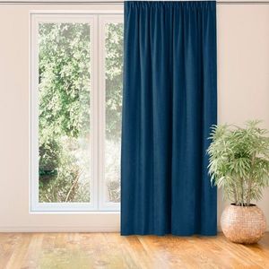 Záves MILANA klasická priehľadná páska s dráčikmi 5 cm s strapcami 3 cm indigo vyobraziť