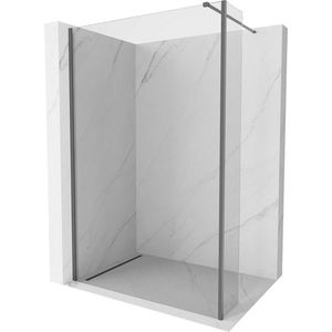 MEXEN/S - Kyoto Sprchová zástena WALK-IN 90 x 40, transparent, grafit metal 800-090-212-95-00-040 vyobraziť