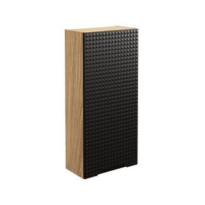 Závesná kúpeľňová skrinka Luxor Black 83-35-1D čierna/dub olejovaný vyobraziť
