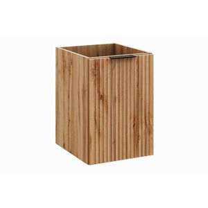 Závesná kúpeľňová skrinka s košom na bielizeň Casad 40 cm dub wotan vyobraziť