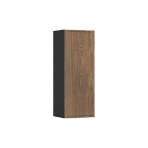Závesná kúpeľňová skrinka Talia 80 cm matná čierna/dub castello vyobraziť