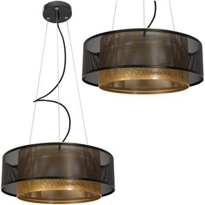 Závesná lampa LA BELLE I čierna/zlatá vyobraziť