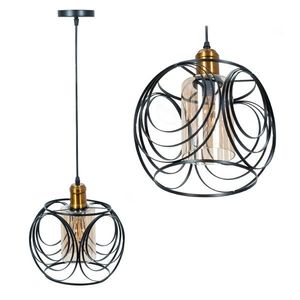 Závesná lampa La Belle X čierna/zlatá vyobraziť