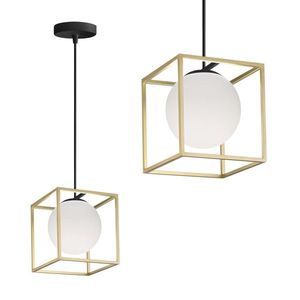 Závesná lampa La Belle XVII zlatá/biela vyobraziť