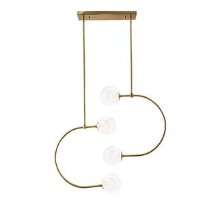 Závesná lampa La Belle XXXXIII zlatá/biela vyobraziť