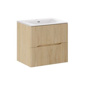 Závesná skrinka Nordic s umývadlom 60 cm dub cremona vyobraziť