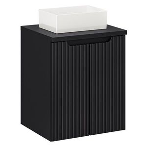 Závesná skrinka Nova Black Gaja II s doskou a umývadlom 50 cm čierna vyobraziť