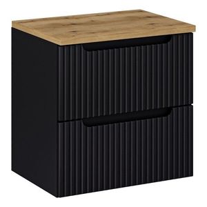 Závesná skrinka Nova Black I s doskou 60 cm čierna/dub Evoke vyobraziť