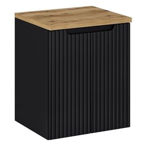 Závesná skrinka Nova Black II s doskou 50 cm čierna/dub evoke vyobraziť