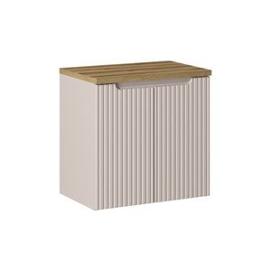 Závesná skrinka Nova Cashmere I s doskou 60 cm kašmírová/dub prevedenie vyobraziť