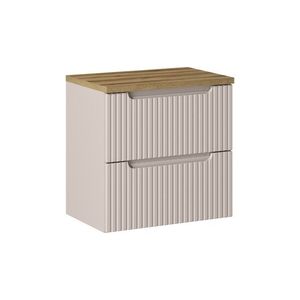 Závesná skrinka Nova Cashmere II s doskou 60 cm kašmírová/dub evoke vyobraziť