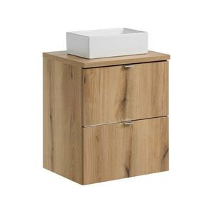 Závesná skrinka Nova Oak Gaja I s doskou a umývadlom 50 cm dub coast evoke vyobraziť