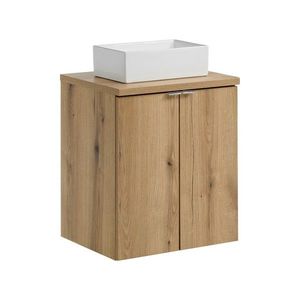 Závesná skrinka Nova Oak Gaja II s doskou a umývadlom 50 cm dub coast evoke vyobraziť