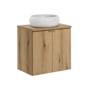 Závesná skrinka Nova Oak Wiki II s doskou a umývadlom 60 cm dub evoke vyobraziť