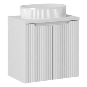 Závesná skrinka Nova White Beyond II s doskou a umývadlom 60 cm biela vyobraziť