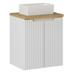 Závesná skrinka Nova White Gaja II s doskou 50 cm biela/dub evoke vyobraziť
