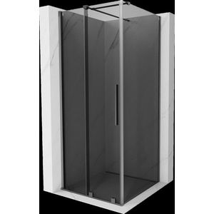 MEXEN/S - Velár sprchovací kút, posuvné dvere 100 x 100, grafit, grafit metal 871-100-100-41-95 vyobraziť