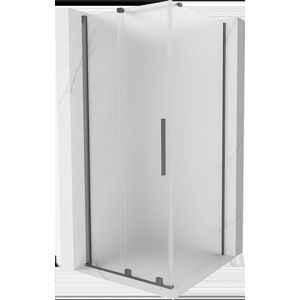 MEXEN/S - Velár sprchovací kút, posuvné dvere 110 x 110, dekor, grafit metal 871-110-110-31-95 vyobraziť