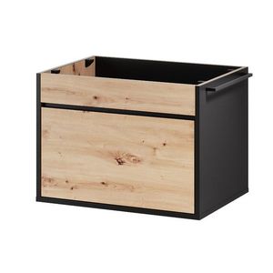 Závesná skrinka pod umývadlo Mossa 56 60 cm dub Artisan/čierna vyobraziť