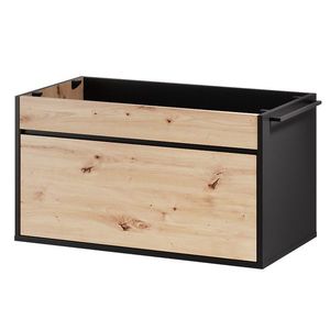 Závesná skrinka pod umývadlo Mossa 58 80 cm dub Artisan/čierna vyobraziť