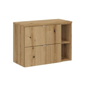 Závesná skrinka pod umývadlo Nova Oak II s doskou 80 cm dub evoke vyobraziť