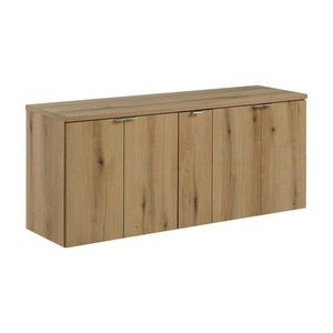 Závesná skrinka pod umývadlo Nova Oak s doskou 140 cm dub evoke vyobraziť