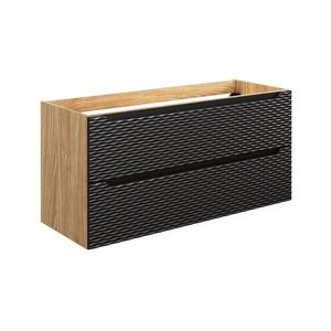 Závesná skrinka pod umývadlo Ocean 120 cm dub olejovaný/čierna vyobraziť