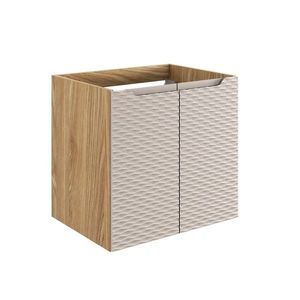 Závesná skrinka pod umývadlo Ocean 60 cm 2D dub olejovaný/béžová vyobraziť
