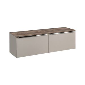 Závesná skrinka pod umývadlo SantaFe s doskou 160 cm taupe/dub santa fe vintage vyobraziť
