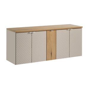 Závesná skrinka pod umývadlo Viva Cashmere s doskou 140 cm kašmír/dub coast evoke vyobraziť
