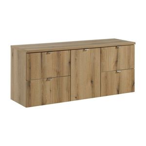 Závesná umývadlová skrinka Nova Oak s doskou 140 cm dub evoke vyobraziť