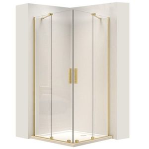 REA - Sprchová kabína Montana Double Gold Brush 80x100 REA-K6635 vyobraziť