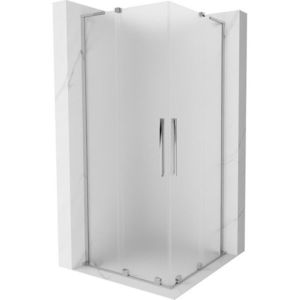 MEXEN/S - Velar L Duo sprchovací kút, posuvné dvere 90 x 90, dekor, chróm 871-090-090-02-33-01 vyobraziť