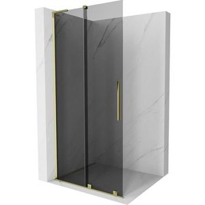 MEXEN/S - Velar L Sprchová zástena posuvná Walk-in 120 x 200, grafit 8 mm, zlato 871-120-003-43-50 vyobraziť