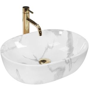 REA - Umývadlo na dosku Amelia Marmo Shiny REA-U8001 vyobraziť