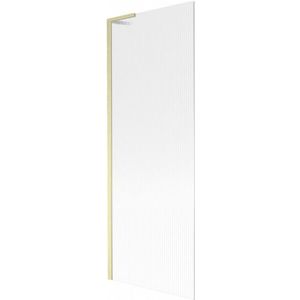MEXEN/S - Next L vaňová zástena FIX 70 x 150, prúžky, zlatá kartáčovaná 895-070-000-03-09-55 vyobraziť