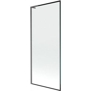 MEXEN/S - Next L vaňová zástena FIX 80 x 150, čierna vzor, grafit kartáčovaná 895-080-000-03-70-66 vyobraziť