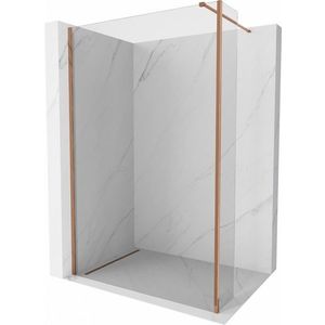MEXEN/S - Kyoto Sprchová zástena WALK-IN 120 x 40, transparent, ružové zlato 800-120-212-60-00-040 vyobraziť