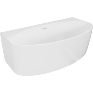 MEXEN/S - Bruna voľne stojaca vaňa nástenná 170 x 88, biela lesk, sifón a prepad biela 52731708800-20 vyobraziť